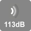 113 dB